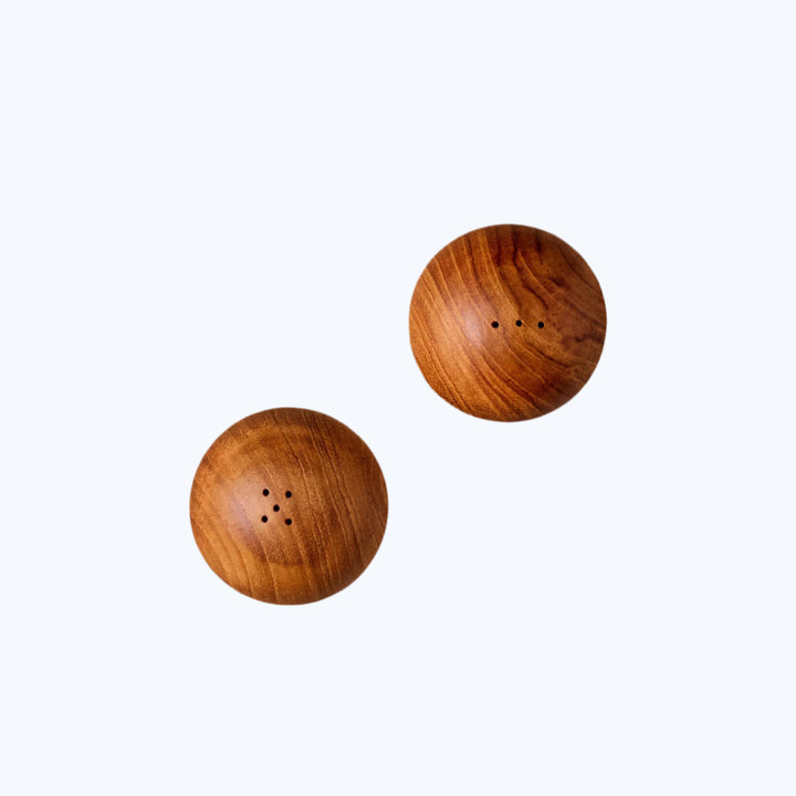 Teak Salt & Pepper Shaker Set