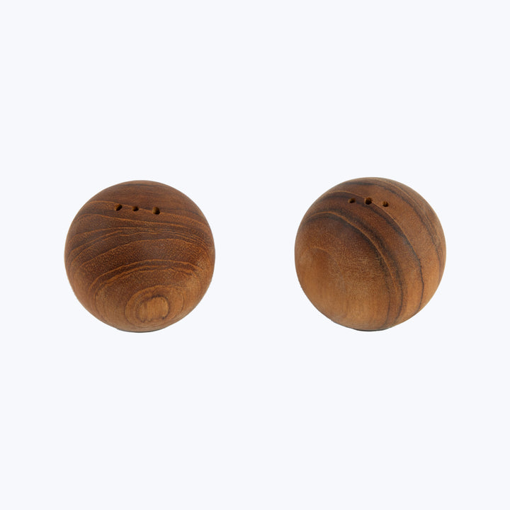 Teak Salt & Pepper Shaker Set