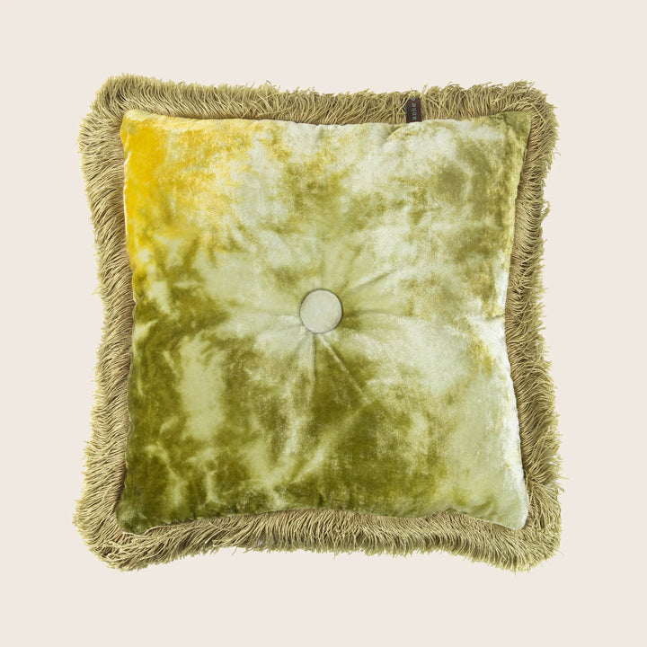 Image for Silk Velvet Fringe Pillow