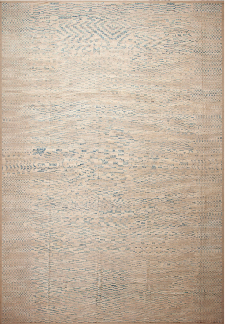 Natural Zameen Transitional Wool Rug - 13'10" x 19'7"