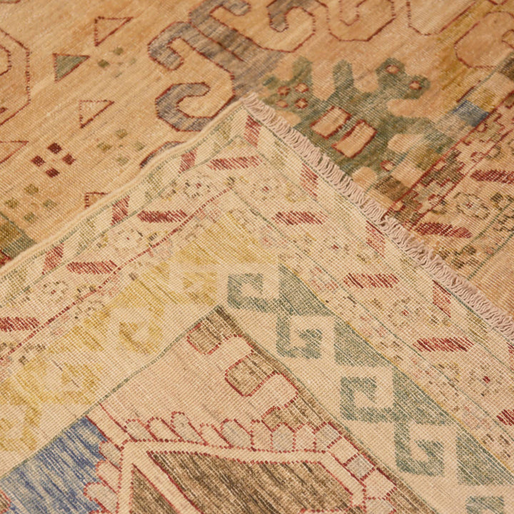 Yellow Zameen Transitional Wool Rug - 11'11" x 15'6"