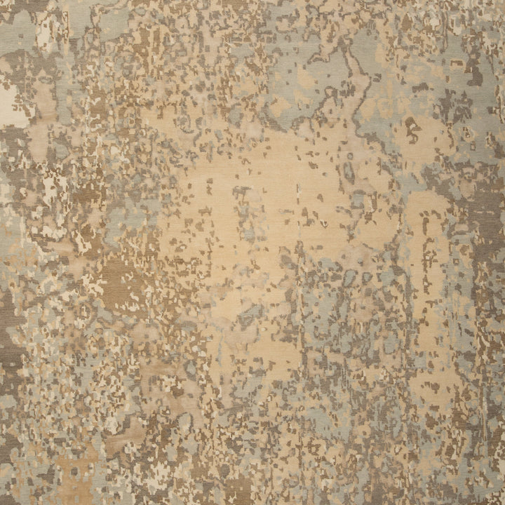 Tibetan Contemporary Wool Silk Blend Rug - 13' x 18'