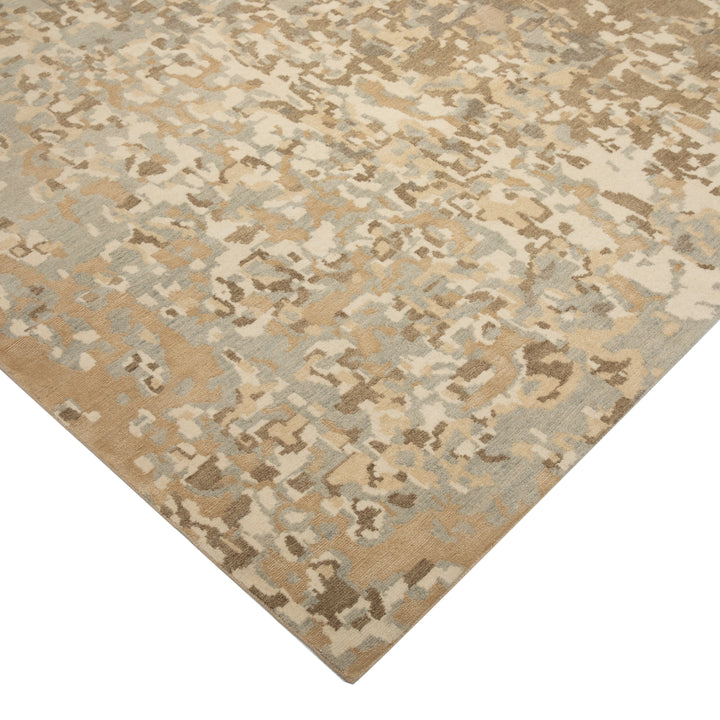 Tibetan Contemporary Wool Silk Blend Rug - 13' x 18'