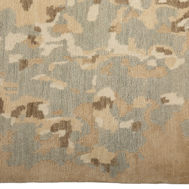 Tibetan Contemporary Wool Silk Blend Rug - 13' x 18'