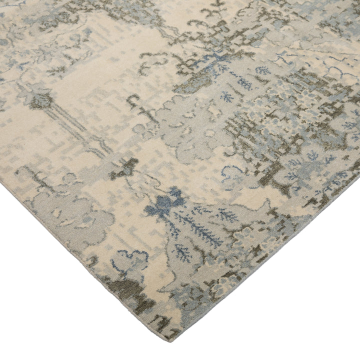 Tibetan Contemporary Wool Silk Blend Rug - 13' x 18'