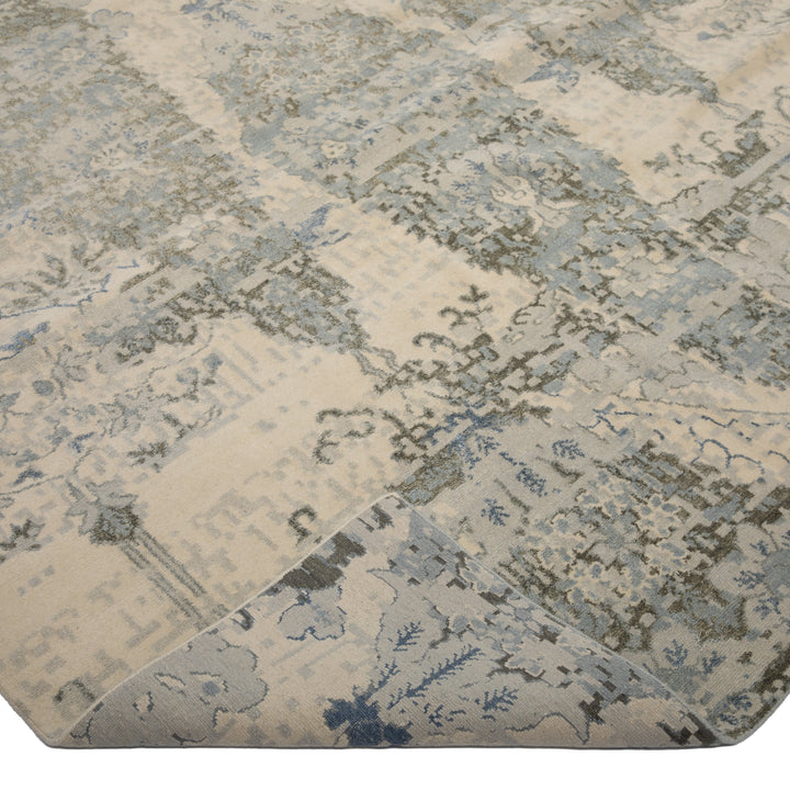 Tibetan Contemporary Wool Silk Blend Rug - 13' x 18'