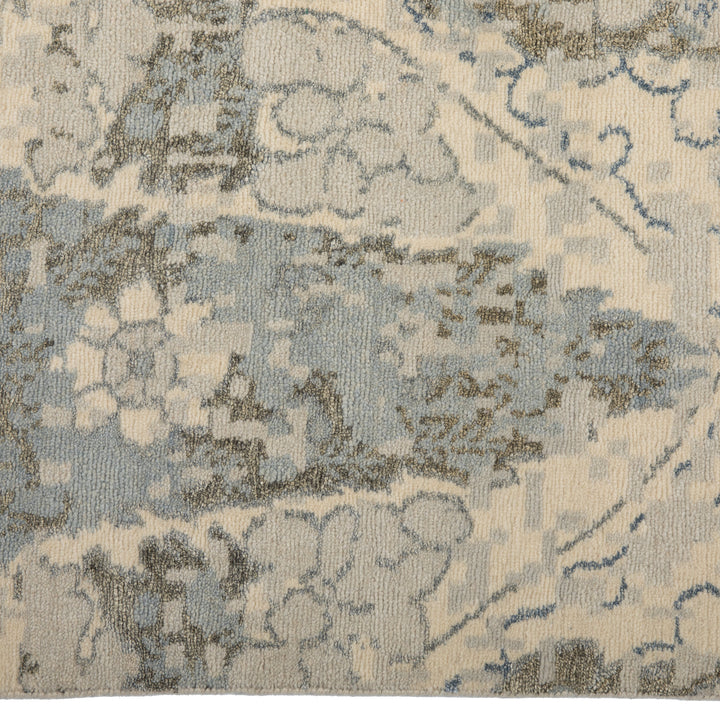 Tibetan Contemporary Wool Silk Blend Rug - 13' x 18'