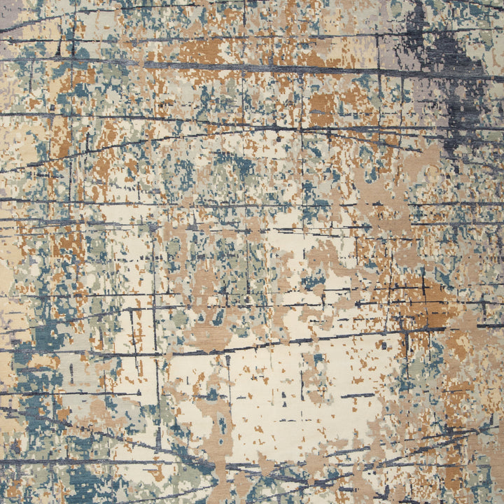 Tibetan Contemporary Wool Silk Blend Rug - 13' x 18'