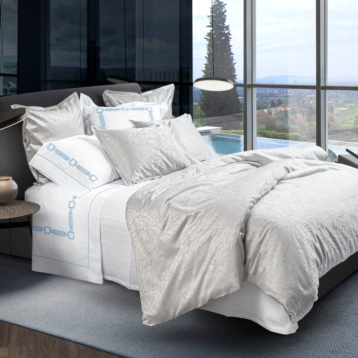 Enna Duvet & Sham Grey/Light Blue / Pillow Sham / Standard