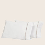 Gramercy Sheets & Pillowcases, White/Brown Pillowcases / Standard Pair