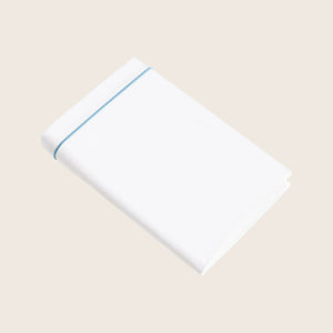 Luce Duvet & Sham, White/Cerulean Blue Pillow Sham / Standard - hover