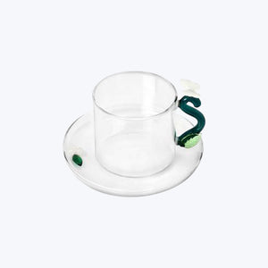 Ichendorf Fruits & Flowers Teacup with Saucer, Butterfly