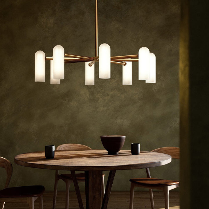 Odyssey Round Md Chandelier Burnished Brass