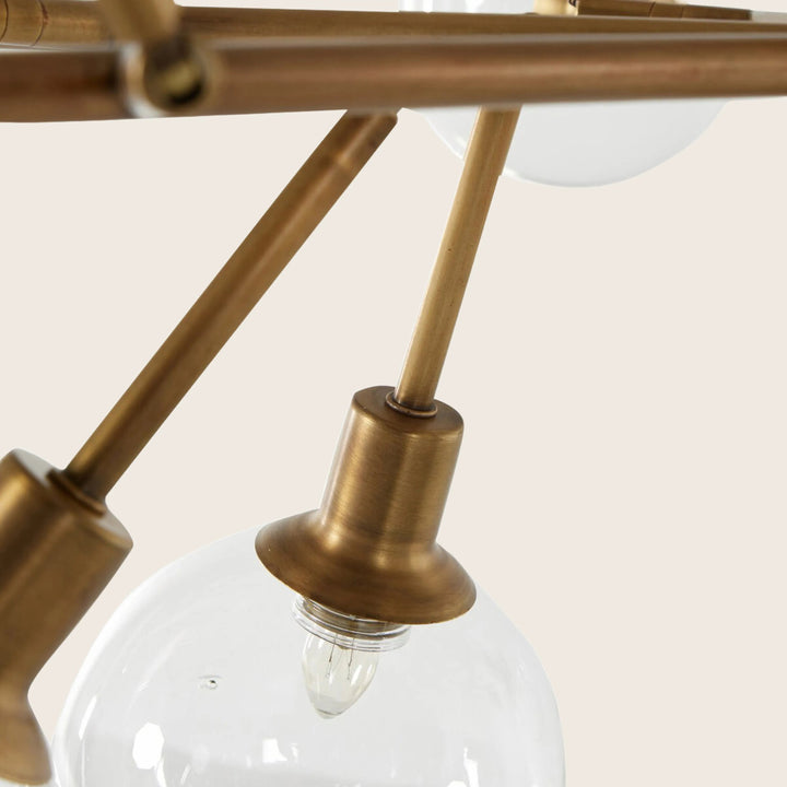 Pellman Chandelier Matte Brass