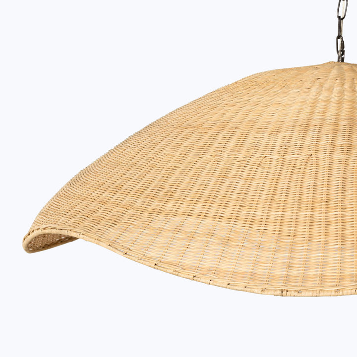 Overscale Woven Rattan Pendant