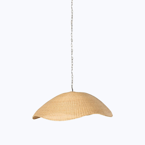 Overscale Woven Rattan Pendant