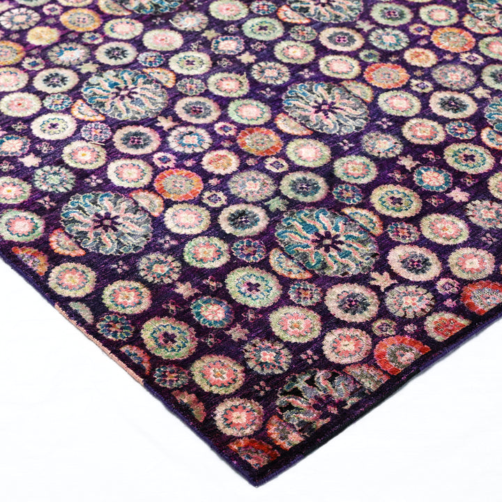 Purple Alchemy Transitional Silk Rug - 8'11" x 11'11"