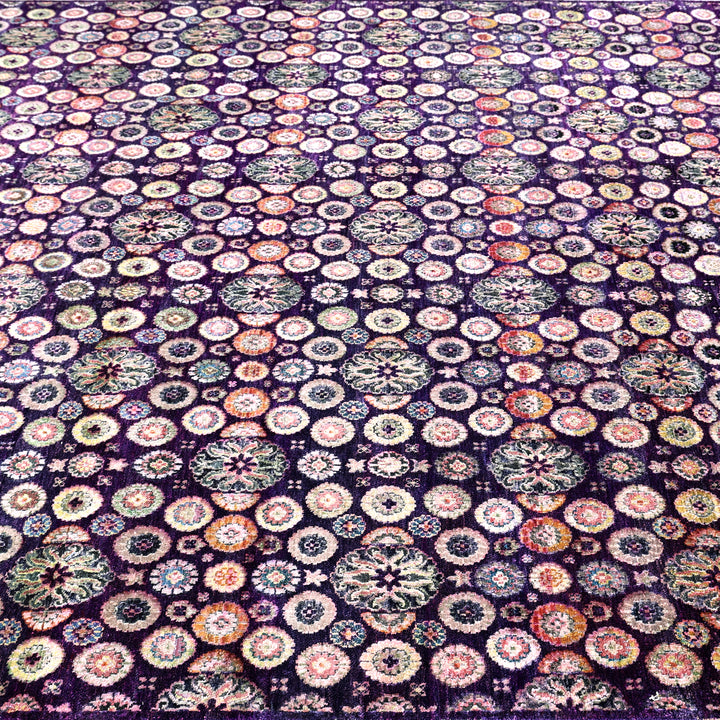 Purple Alchemy Transitional Silk Rug - 8'1" x 10'4"