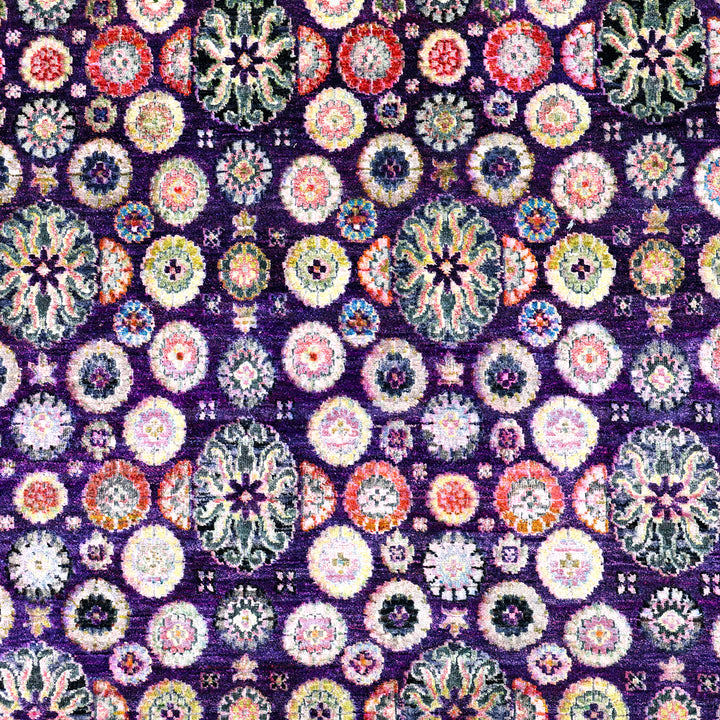 Purple Alchemy Transitional Silk Rug - 8'1" x 10'4"