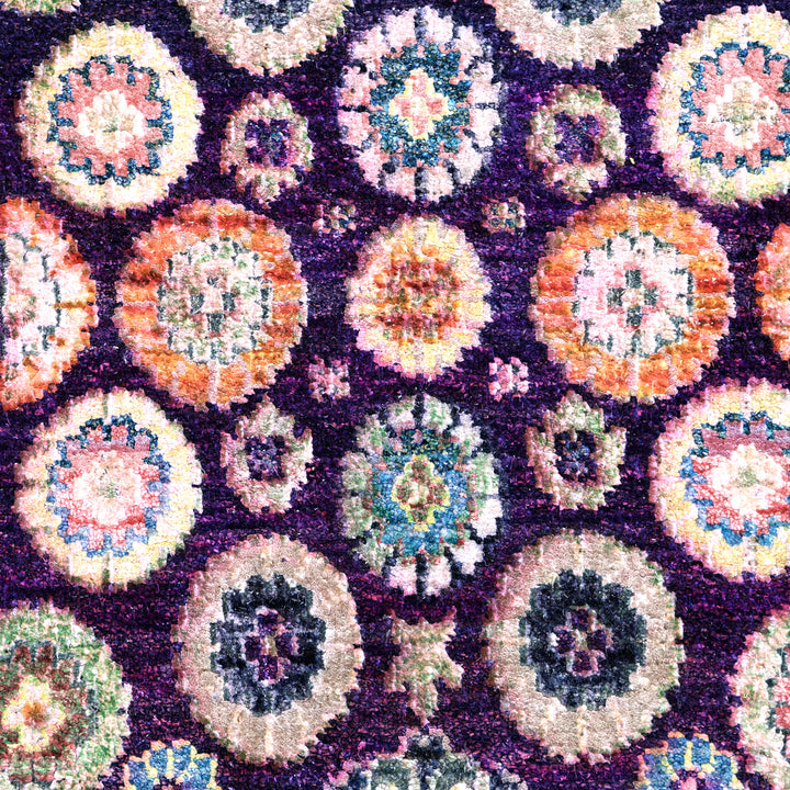 Purple Alchemy Transitional Silk Rug - 8'1" x 10'4"
