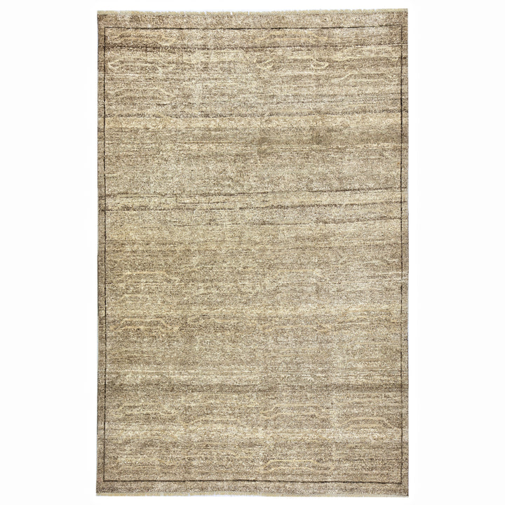 Brown Alchemy Textured Wool Rug - 4'1" x 6'4"