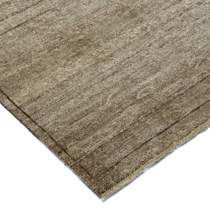 Brown Alchemy Textured Wool Rug - 4'1" x 6'4"