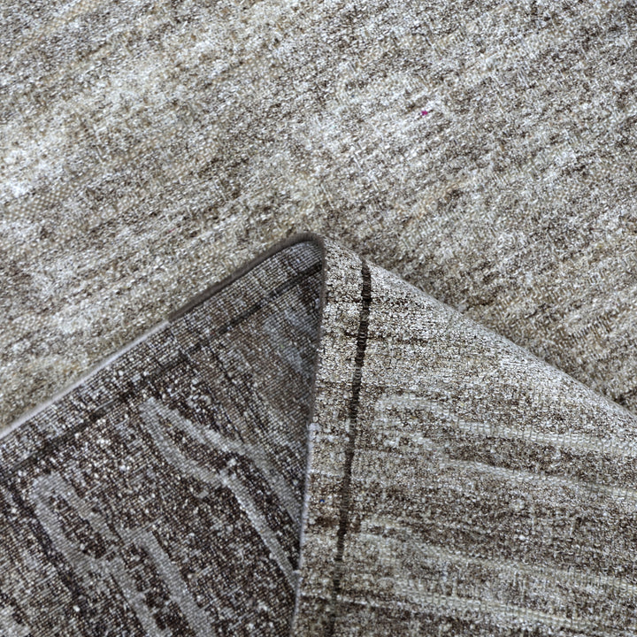 Brown Alchemy Textured Wool Rug - 4'1" x 6'4"