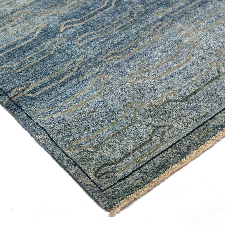 Blue Alchemy Textured Wool Rug - 3'11" x 6'4"