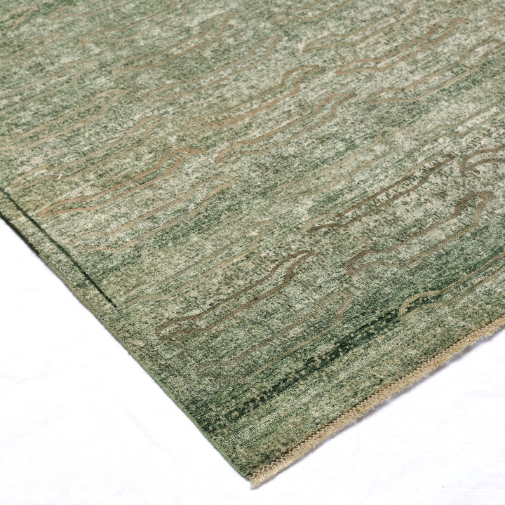 Green Alchemy Textured Wool Rug - 4'1" x 6'