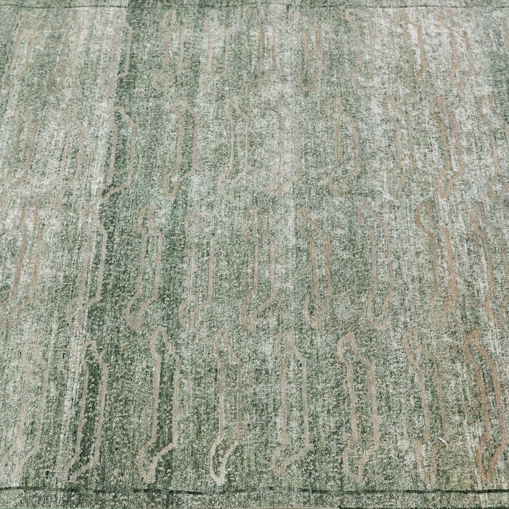 Green Alchemy Textured Wool Rug - 4'1" x 6'
