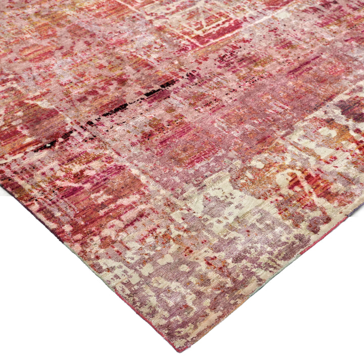 Pink Alchemy Transitional Silk Rug - 9' x 12'5"