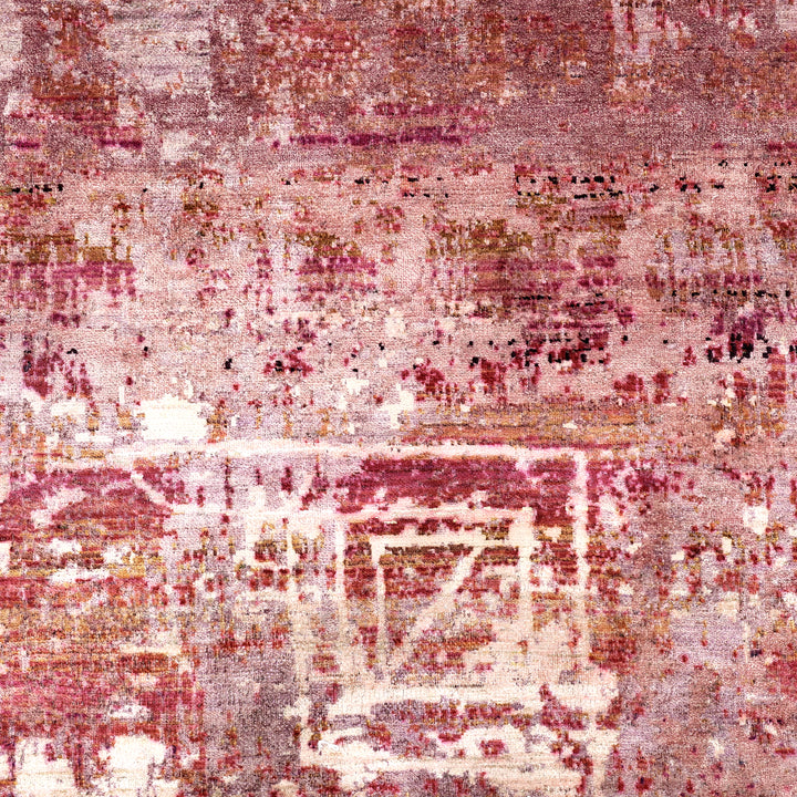 Pink Alchemy Transitional Silk Rug - 9' x 12'5"