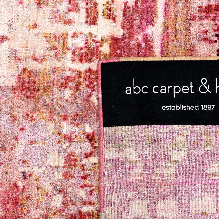 Pink Alchemy Transitional Silk Rug - 9' x 12'5"