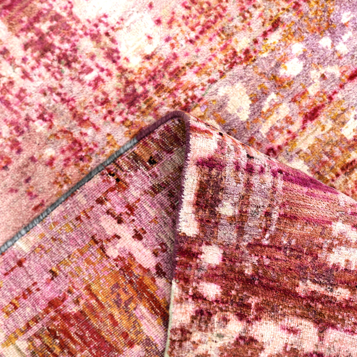 Pink Alchemy Transitional Silk Rug - 9' x 12'5"
