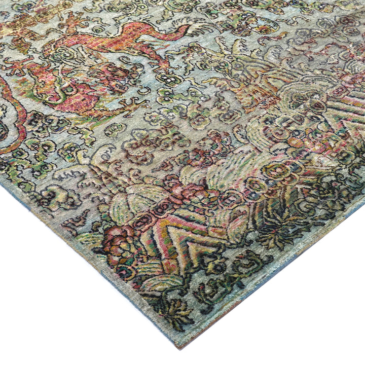 Grey Alchemy Transitional Silk Rug - 8'10" x 12'7"