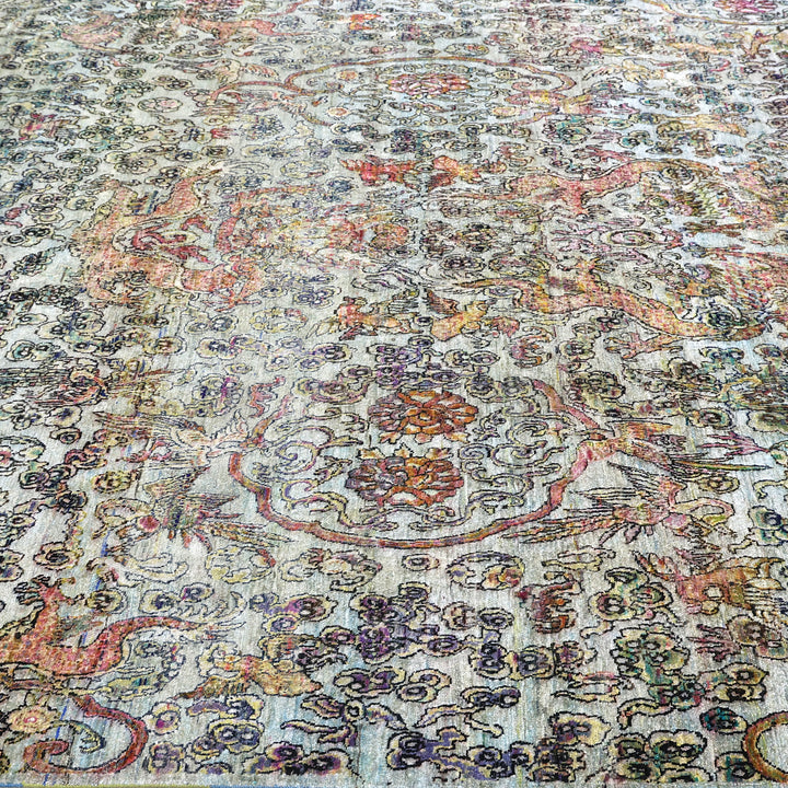 Grey Alchemy Transitional Silk Rug - 8'10" x 12'7"