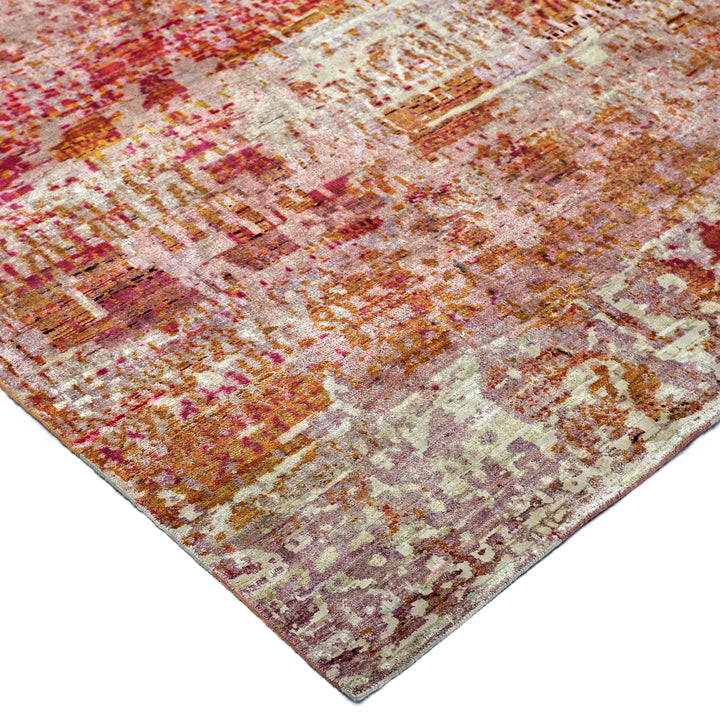 Pink Alchemy Transitional Silk Rug - 7'11" x 10'6"