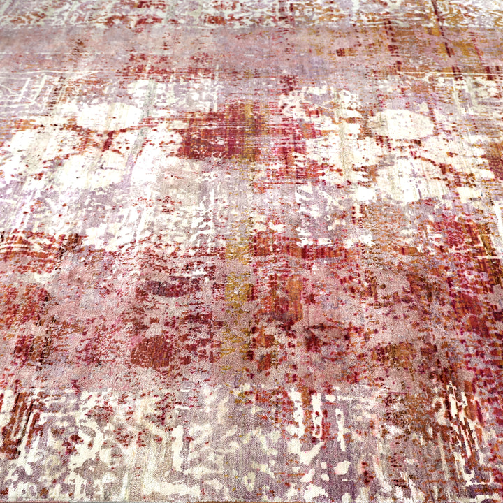 Pink Alchemy Transitional Silk Rug - 7'11" x 10'6"