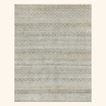 Beige Transitional Silk Rug - 8' x 10'