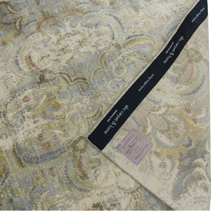 Multicolored Traditional Silk Rug - 6' x 9'