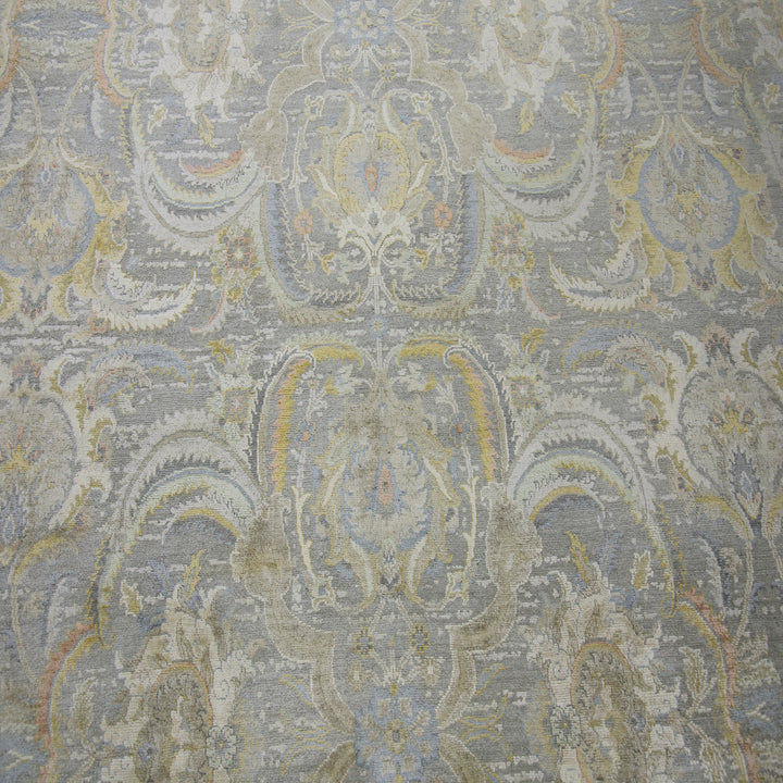 Multicolored Traditional Silk Rug - 6' x 9'