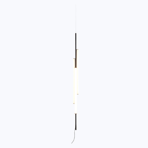 Ambrosia Tri-Light Hanging Pendant Black / 51.2" / Extra Warm White
