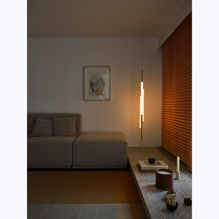 Ambrosia Tri-Light Hanging Pendant Gold / 51.2" / Extra Warm White