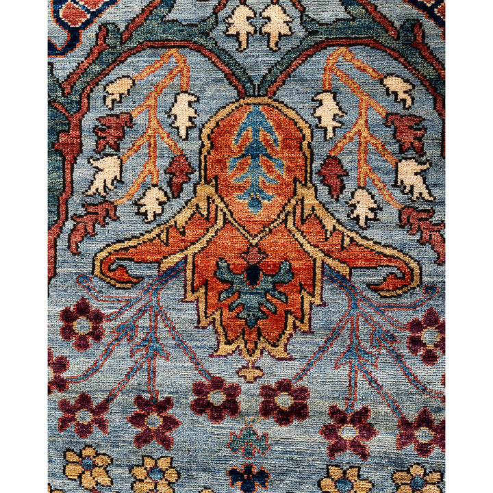 Grey Traditional Serapi Wool Runner - 2'10" x 10'