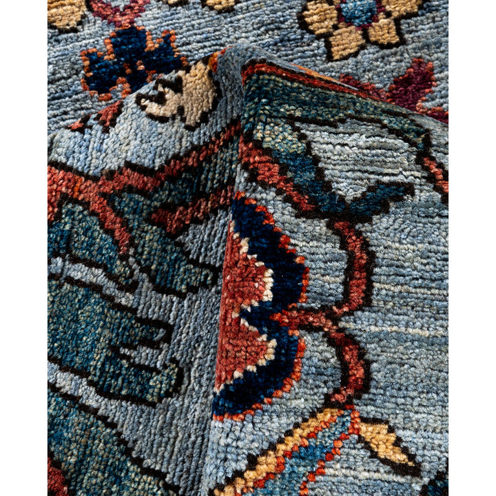 Grey Traditional Serapi Wool Runner - 2'10" x 10'