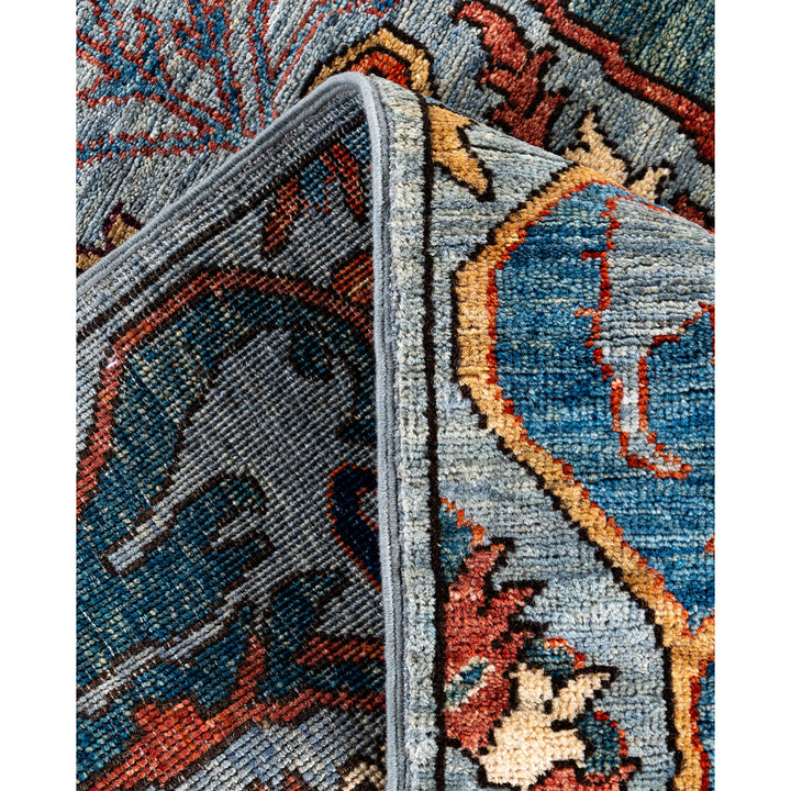 Grey Traditional Serapi Wool Runner - 2'10" x 10'