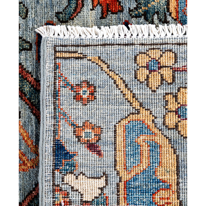 Grey Traditional Serapi Wool Runner - 2'10" x 10'