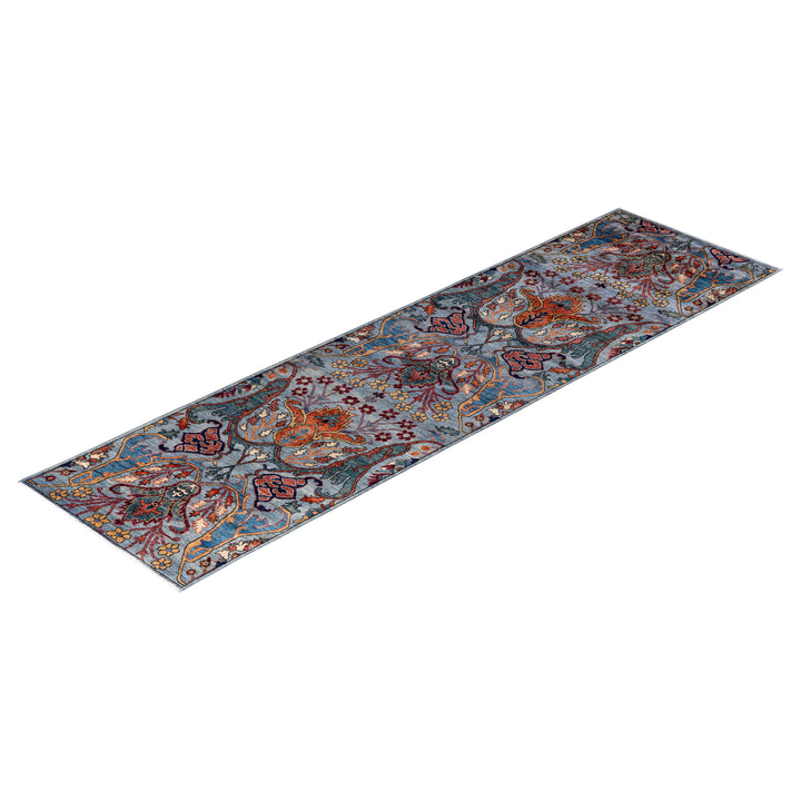 Grey Traditional Serapi Wool Runner - 2'10" x 10'