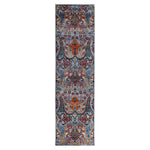 Grey Traditional Serapi Wool Runner - 2'10" x 10'