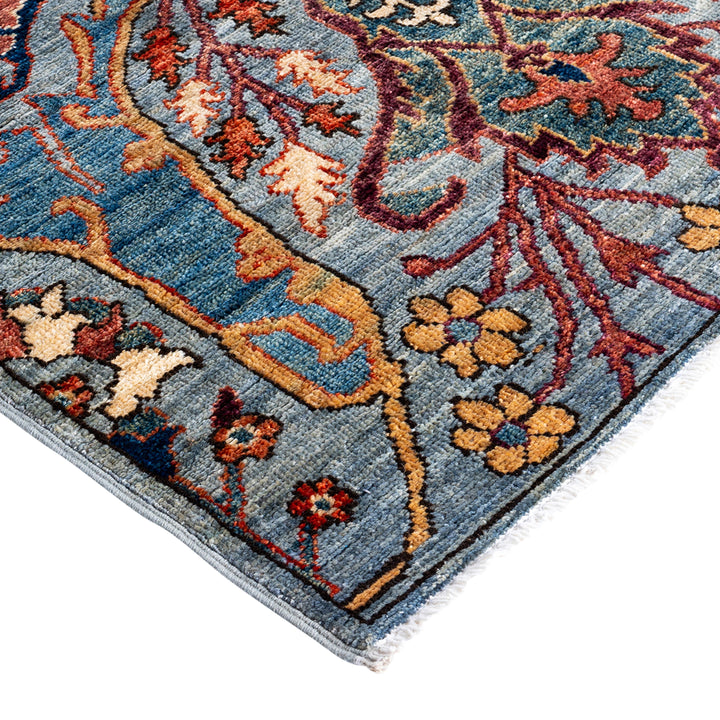 Grey Traditional Serapi Wool Runner - 2'10" x 10'